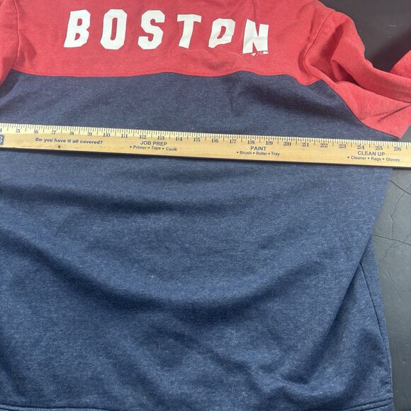 XL Fanatics Boston Red Sox Full Zip Hoodie Sweatshirt Red/Navy Blue Men's - Picture 7 of 12